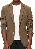 PJ PAUL JONES Men's Casual Knit Blazer - Lightweight Two-Button Unlined Sport Coat for Everyday & Formal Wear