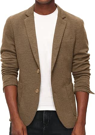 PJ Paul Jonens Blazer voor heren, normale pasvorm, één knop, casual
