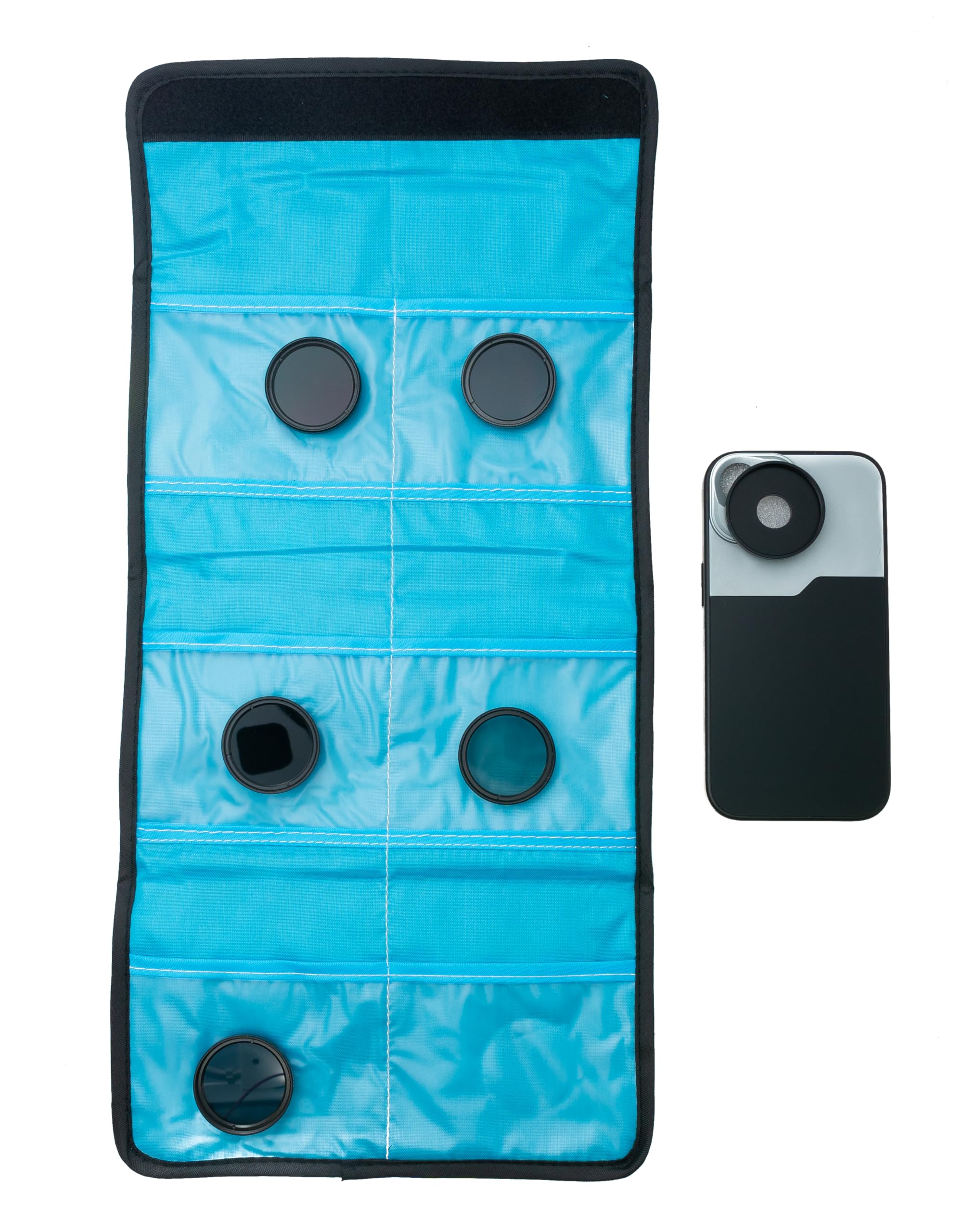 SYSTEM-S Zestaw filtrów ND 37 mm gęstość neutralna z gwintem etui i etui do iPhone 15