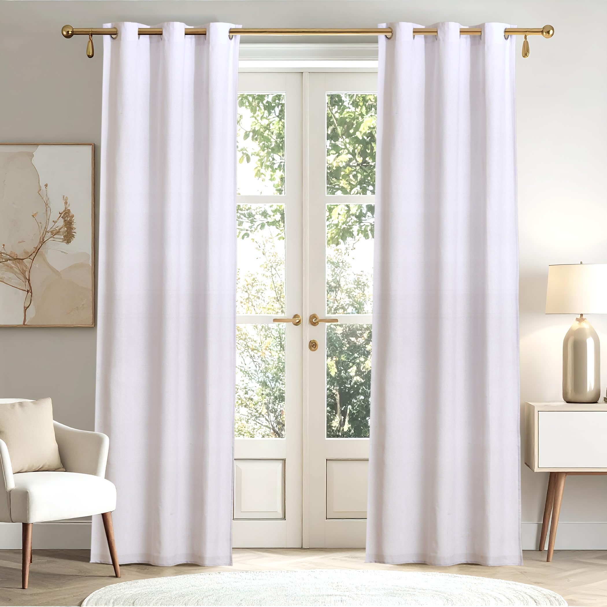Home Centre Halo Modulus Set of 2 Printed Light Filtering Door Curtains - 8.8ft (270cm)-image-14