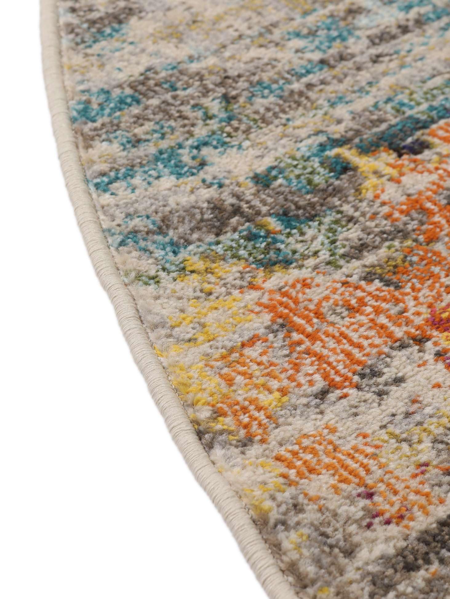 Tappeto Moderno RugVista Monet - Pelo Corto, Ø150cm, Rotondo, Multicolore, OEKO-TEX - Foto 6