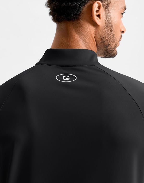 G Gradual Men's Quarter Zip Pullover Athletic Running Shirts,Black,XL by G Gradual - Used condition - Image 5