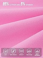 Vista 2 de Poroka Paquete de 6 pantalones cortos de ciclismo para bebés y niñas pequeñas, pantalones cortos de verano suaves para niñas, pantalones cortos