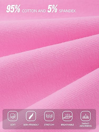 Miniatura 2 de Poroka Paquete de 6 pantalones cortos de ciclismo para bebés y niñas pequeñas, pantalones cortos de verano suaves para niñas, pantalones cortos de