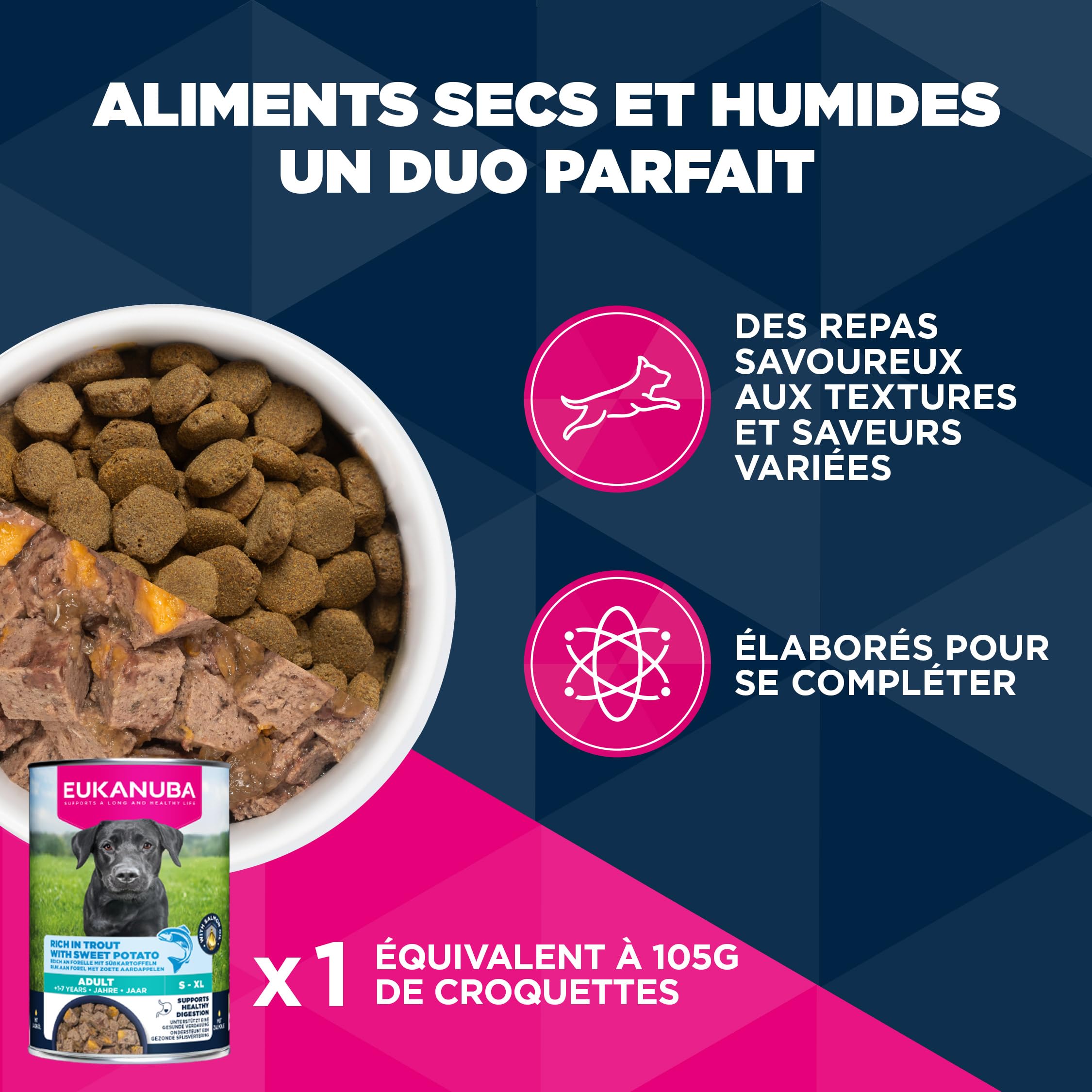 EUKANUBA Life Care Chien Grande Race Saumon Orge 12 kg | Nourriture sèche de qualité supérieure pour chiens adultes
