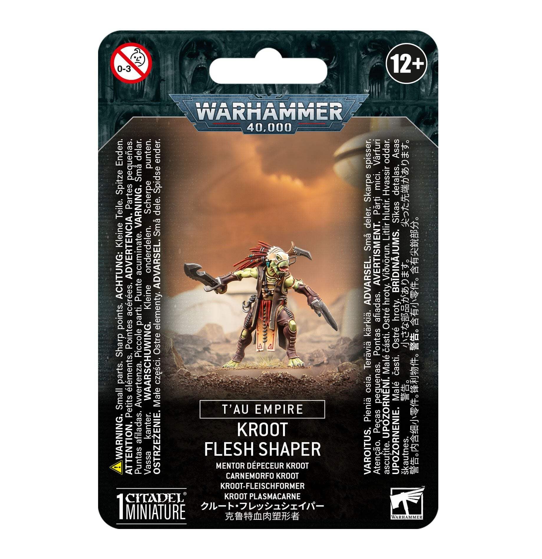 Warhammer - Kroot Flesh Shaper: T'au Empire Miniature Wargame Model Set, Age 16+, Multi-colored