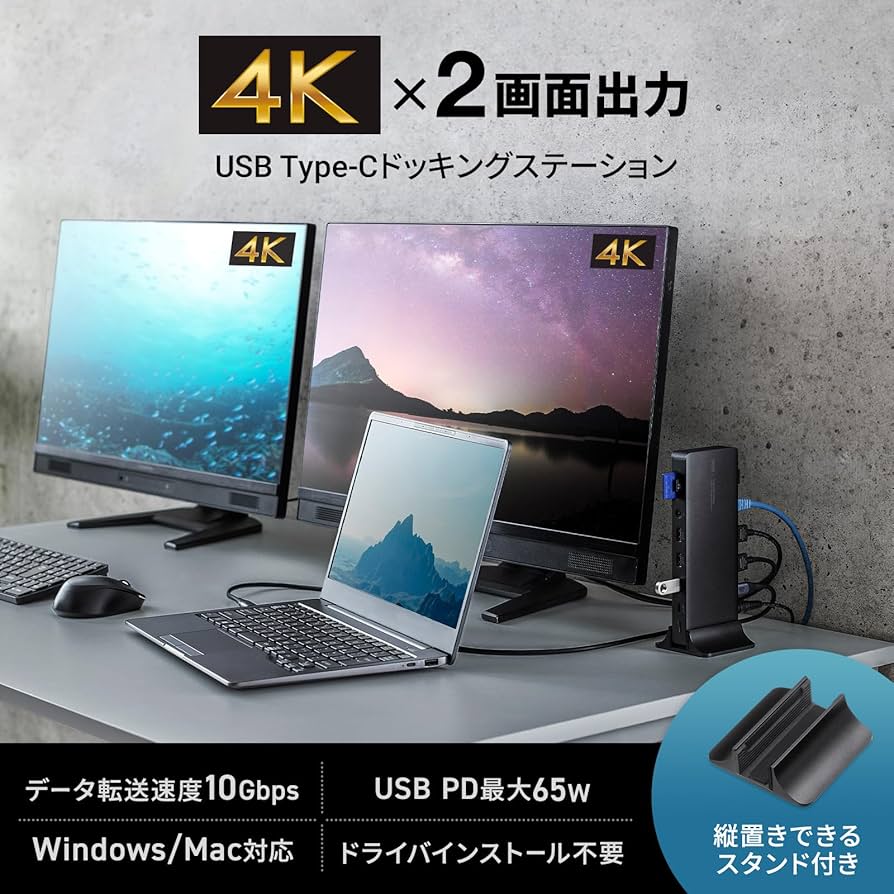 Amazon.co.jp: サンワサプライ ドッキングステーション（4K
