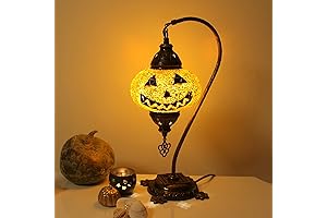 Spooky Pumpkin Lamp: Illuminate Your Halloween with Enchanting Mosaic Art