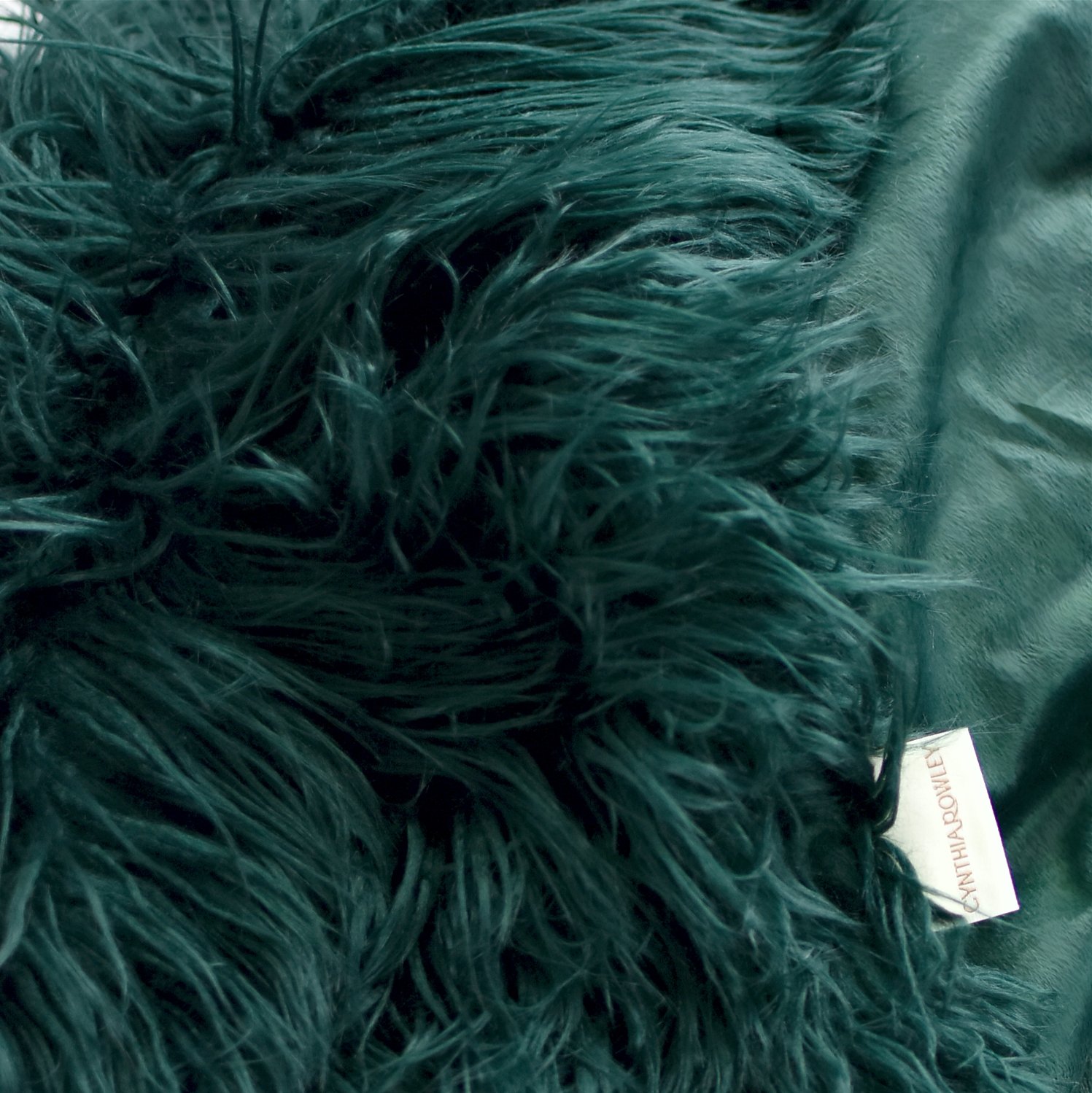 Cynthia Rowley Lush Plush Mongolian Lamb Wool Faux Fur Throw Blanket