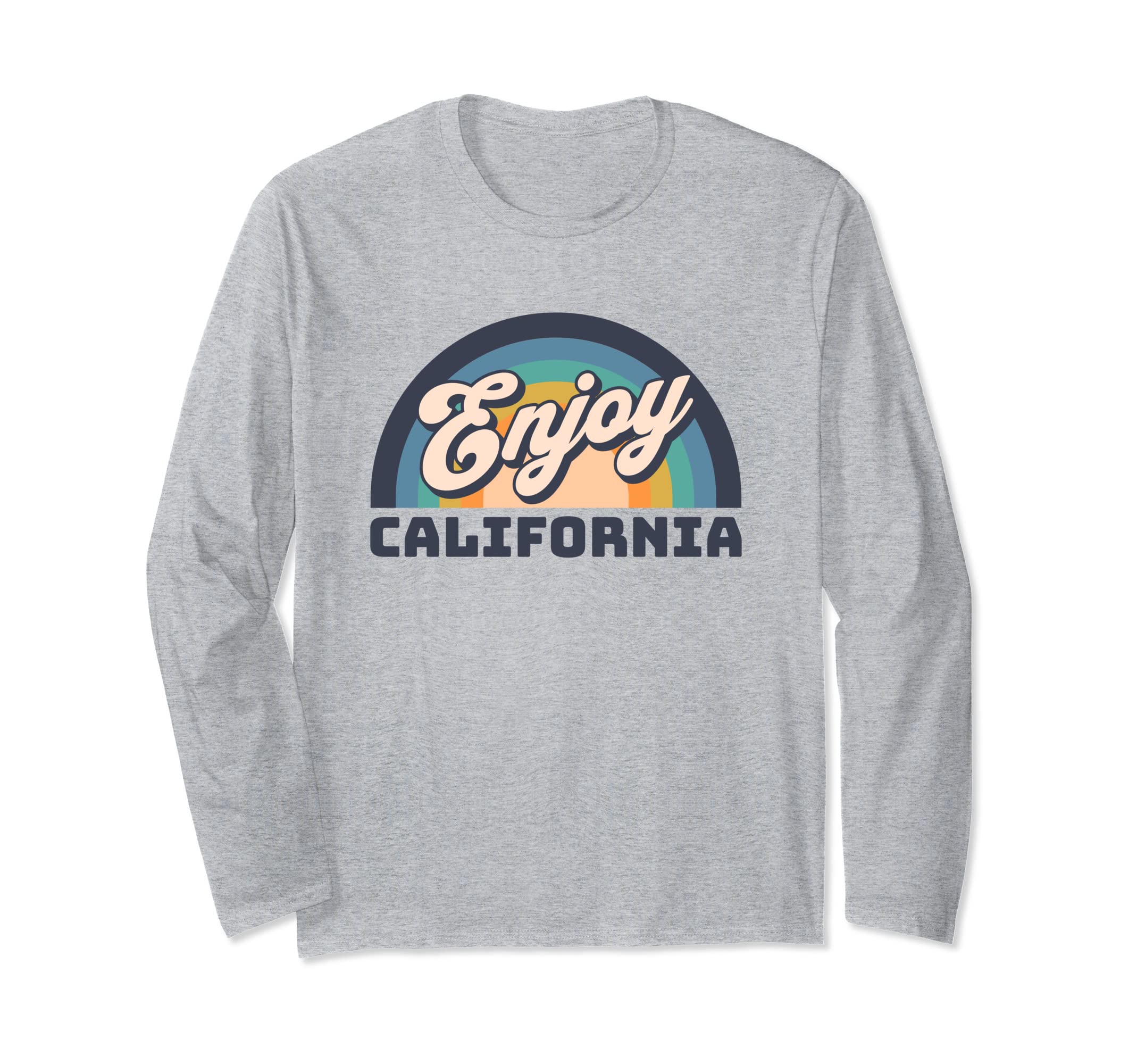 Rainbow Enjoy California Life Long Sleeve T-Shirt