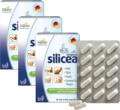 Hübner Original Silicea Gel One a Day Cápsulas para cabello, piel, uñas y tejido conectivo, fórmula de gel de sílice coloidal pura, sin aditivos ni