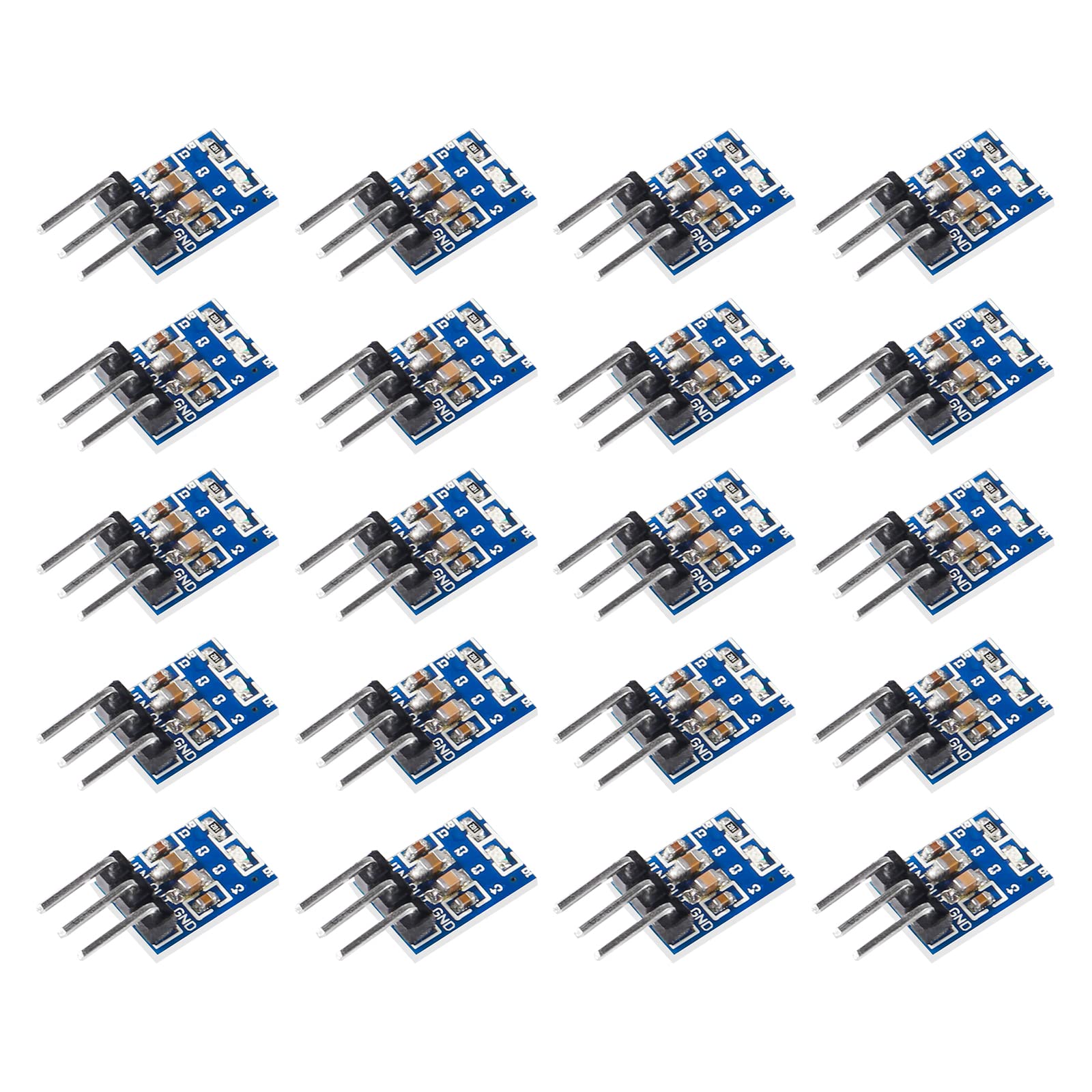Diitao 20PCS AMS1117-5V 3 Pins DC-DC 4.75V-12V to 5V Voltage Regulator Step Down Power Supply Buck 800mA Module-image-22