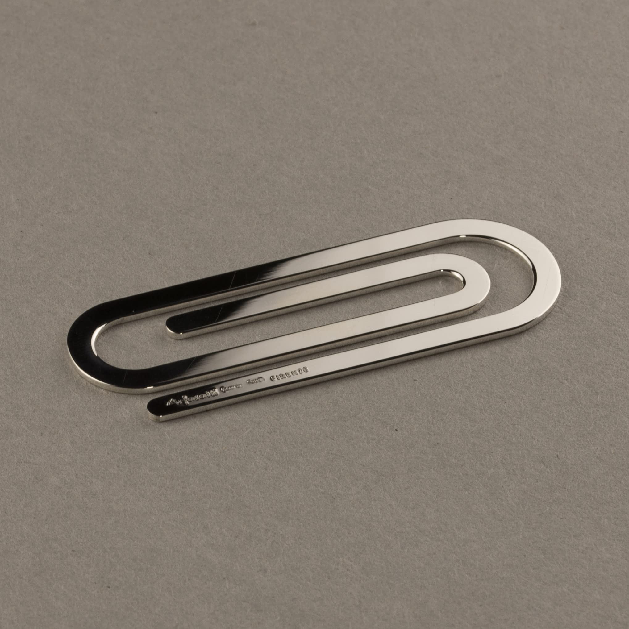 Fermasoldi Graffetta in Argento Sterling 925 Piatta Lunga. Clip Fermasoldi Graffetta Grande.