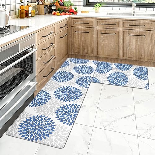 Miniatura 211 de HEBE Kitchen Mat 20"x71" Anti Fatigue Floor Mat Runner Non Slip Kitchen Mats for Floor Waterproof Kitchen Rugs and Mats Ergonomic Cushioned Comfort