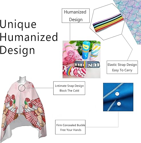 Miniatura 3 de Hufuaoey Toallas de playa para el día de San Valentín, microfibra sin arena, de secado rápido, gnomo, corazón, toallas de playa absorbentes de San