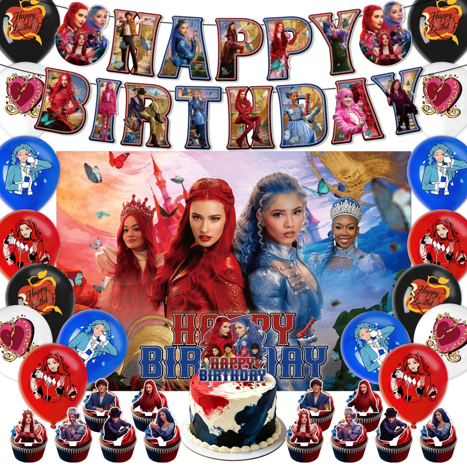 Wonderland Birthday Party Decorations Princess Themed Party Supplies