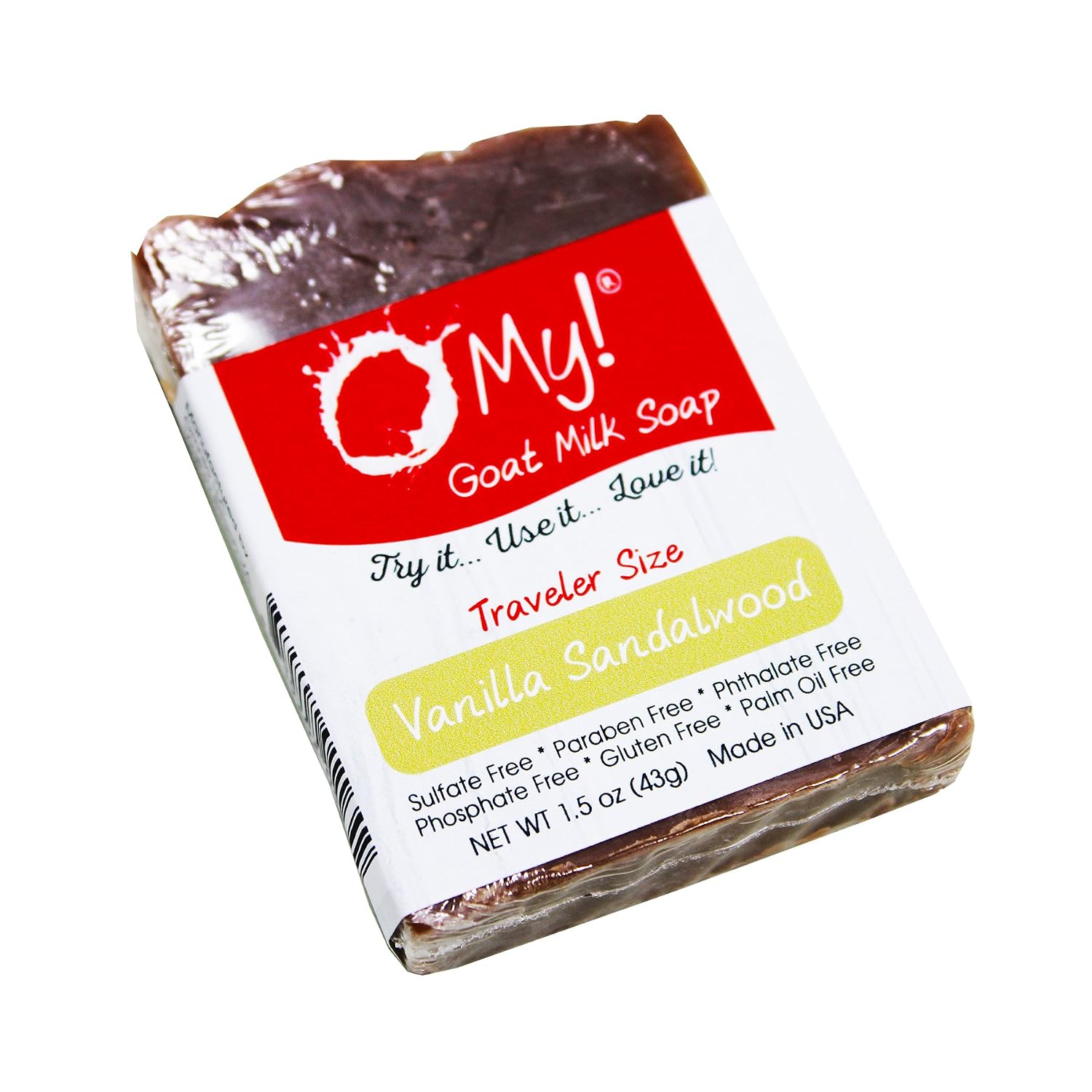 O My! Goat Milk Soap Bar 1.5oz Traveler | Made with Farm-Fresh Goat Milk | Free of Parabens & More | Handcrafted USA