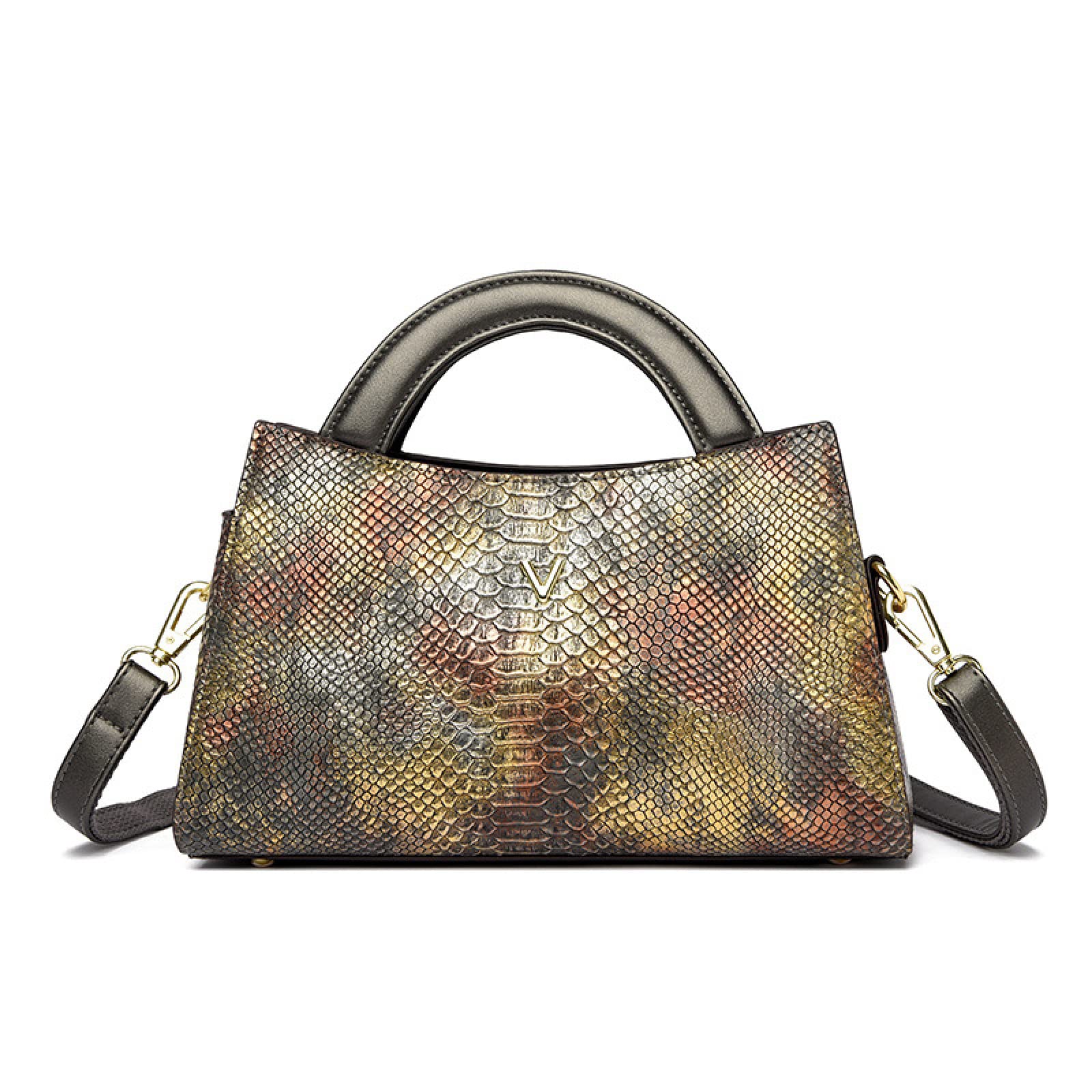 BHUJIA Bolsos De Mujer, Bolsos Cruzados De Un Hombro Para Mujer, Bolsos De Mamá De Mediana Edad Con Patrón De Piel De Serpiente, Bolsos De Comercio Exterior