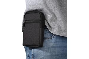 iPhone 8 Case belt clip: Men's Cell Phone Waist Bag Vertical