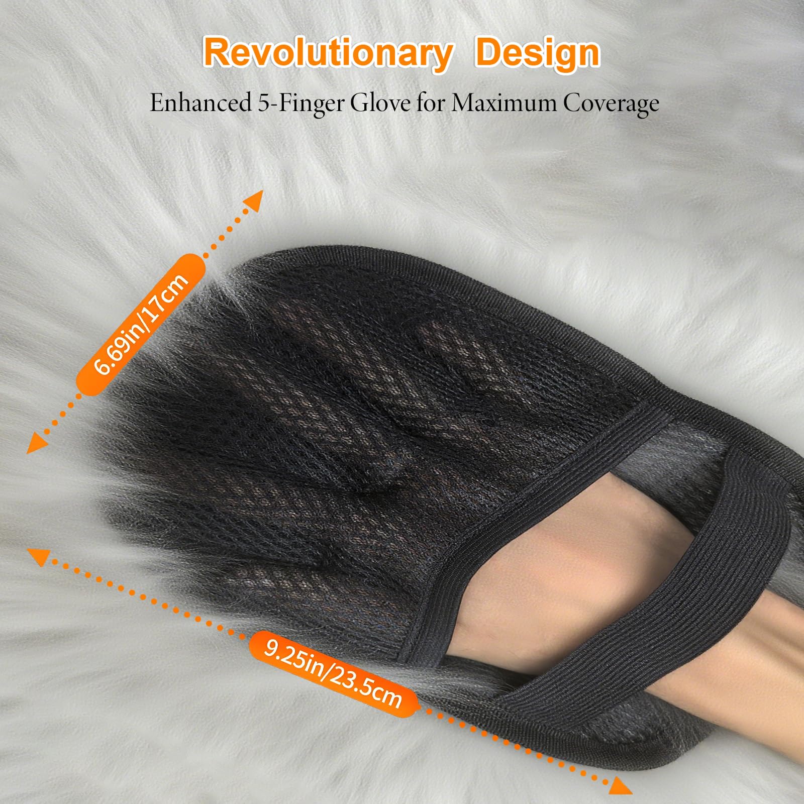 DINGFENG Lot De 2 Gants Anti Poils Animaux 20x15 Cm – Gant De