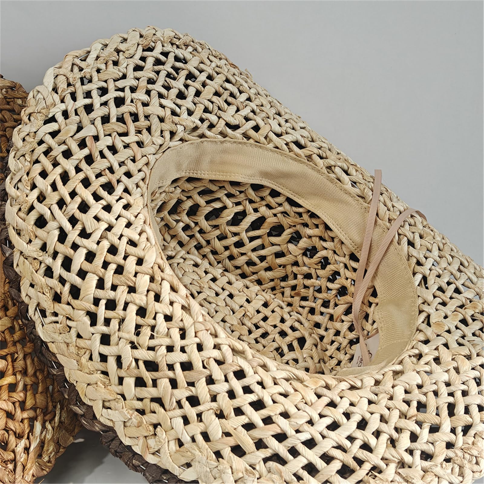 Cappello di paglia vittoriano cravatta regolabile attività all'aperto vacanza per donne cravatta leggera viaggio giardinaggio accessori