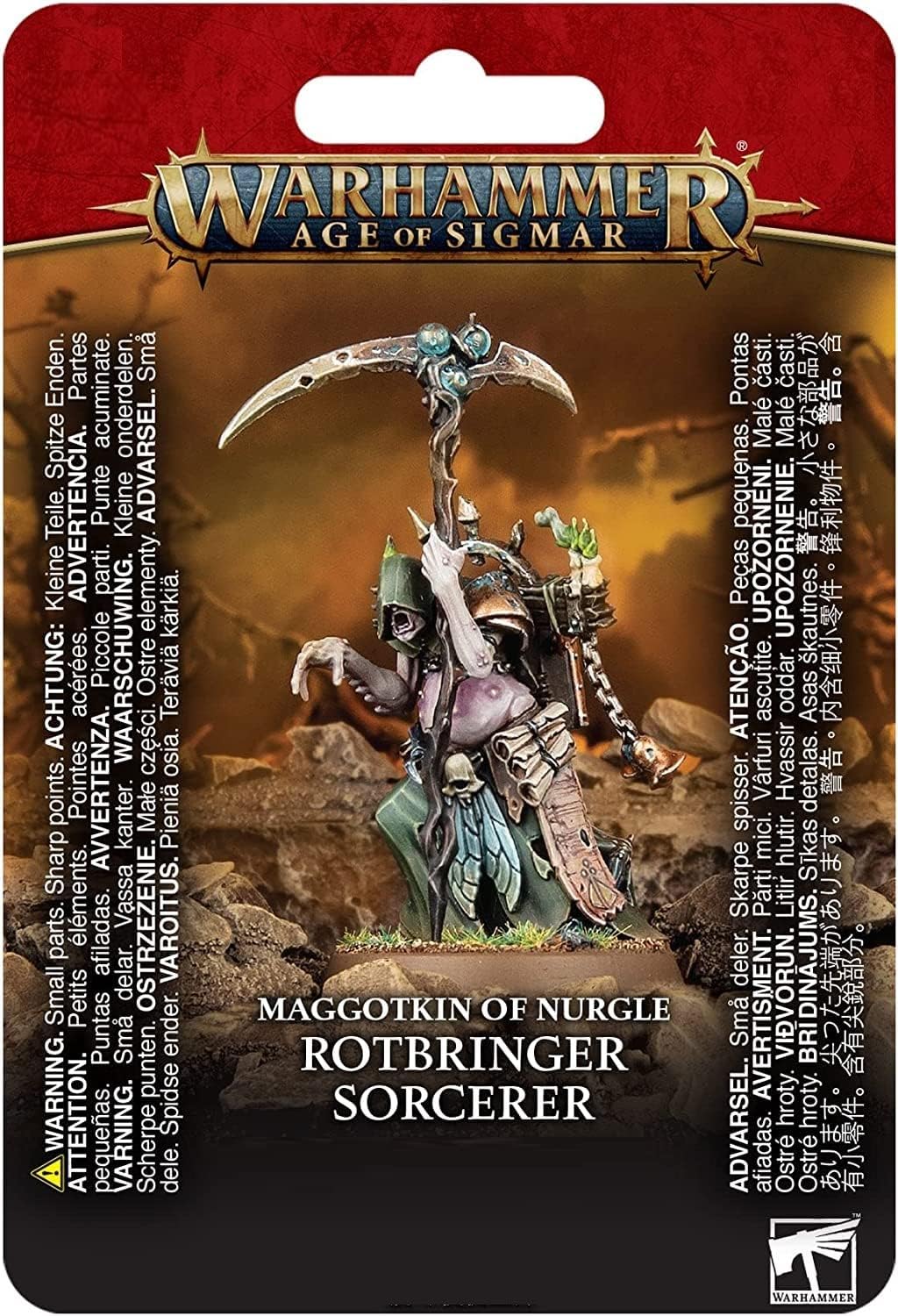 Warhammer Age of Sigmar Games Workshop - - Maggotkin Nurgle: Rotbringer Sorcerer