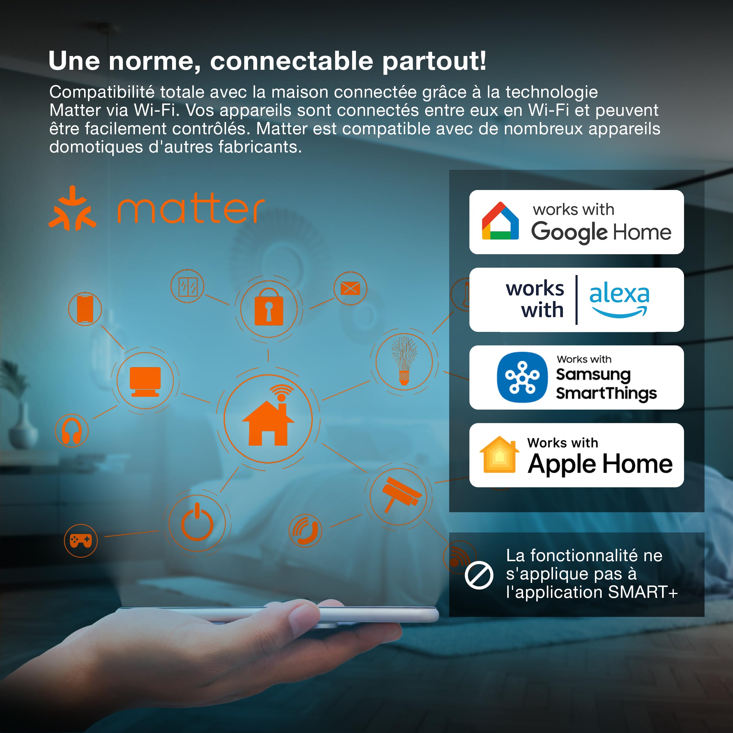 OSRAM prise intelligente WiFi avec Matter, compatible Alexa – ajout facile | , Plugs, dia, , pack de 4