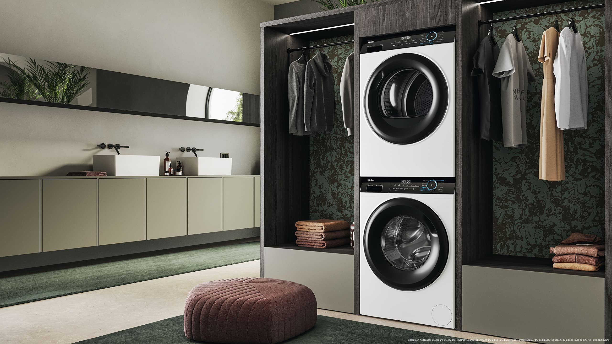 Haier I-Pro Serie 3, Asciugatrice 9 KG, Libera Installazione, Classe A ++, Vapore, Partenza Ritardata, I-Time, Bianco, AxLxP 85x59,5x66,5 cm - HD80-A2939-S