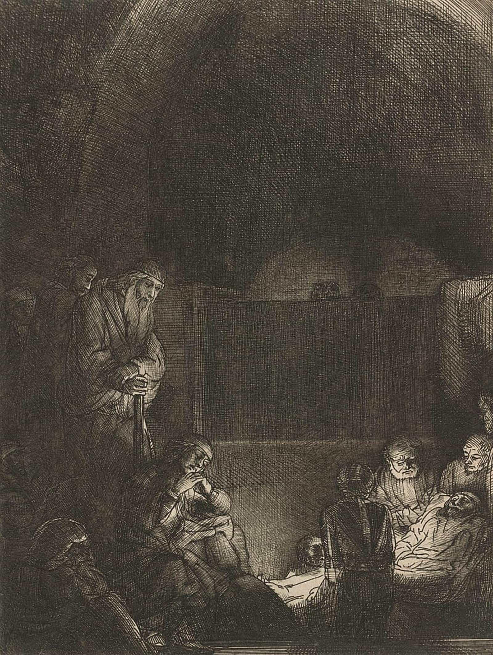 SERENDIPITP Aesthetic Poster Photo Wall Print Retro Picture The entombment by Rembrandt van Rijn Modern Wall Artwork for Home Decor 60x90cm