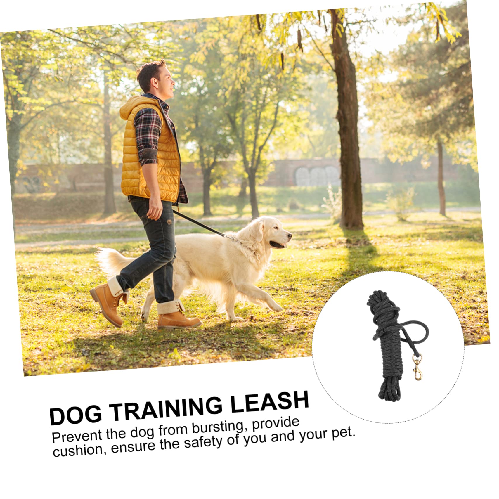 ibasenice Laisse pour Chien Longue de Adaptée pour Grands Chiens pour Promenades et Dressage Extérieur