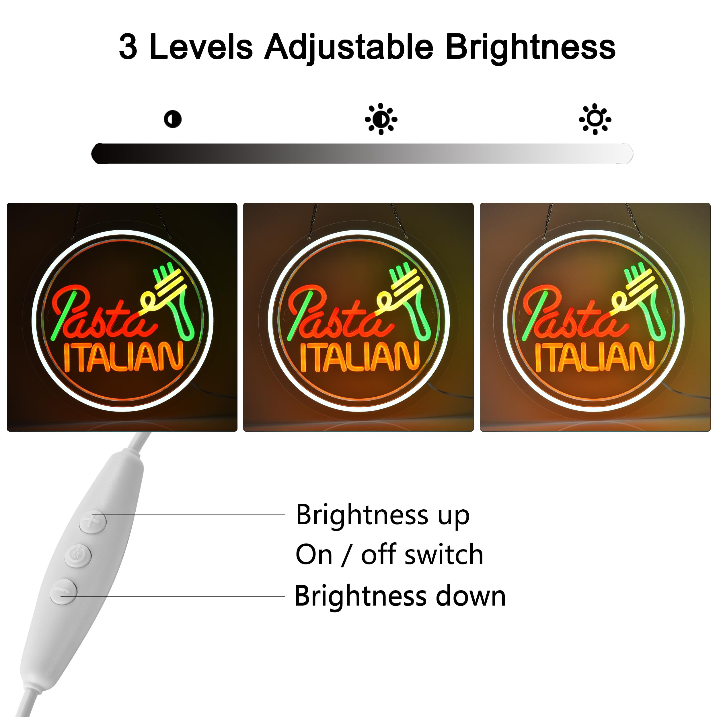 ワイン パスタ 看板 ネオンライト Food Italian USB Bedroom for Lights Neon Decor Wall for Signs Neon Pasta JFLLamp LED その他