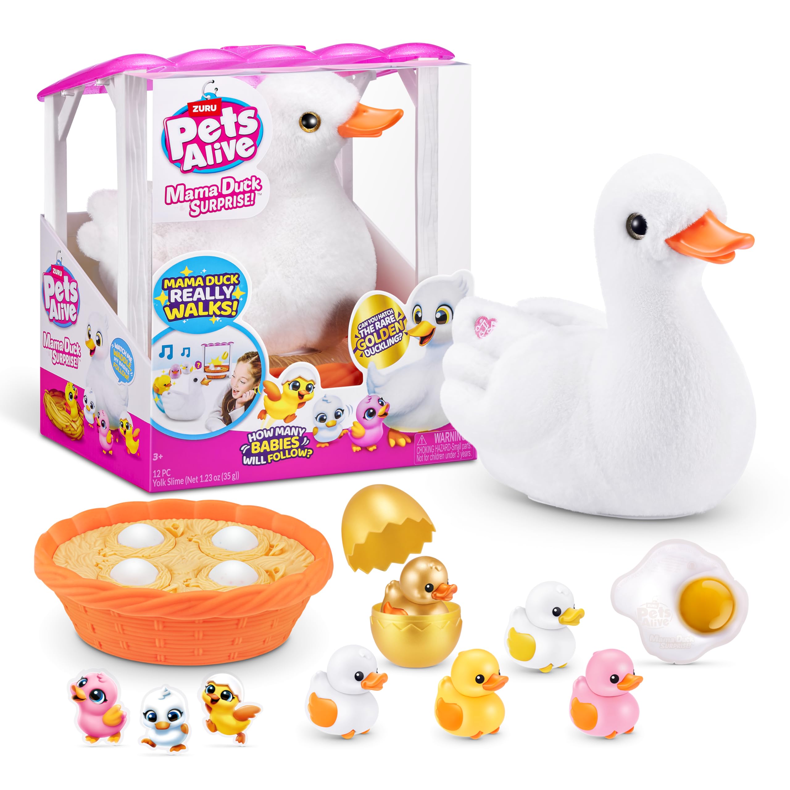 Pets AliveMama & Baby Surprise, Mama Duck, Electronic Pet Toy