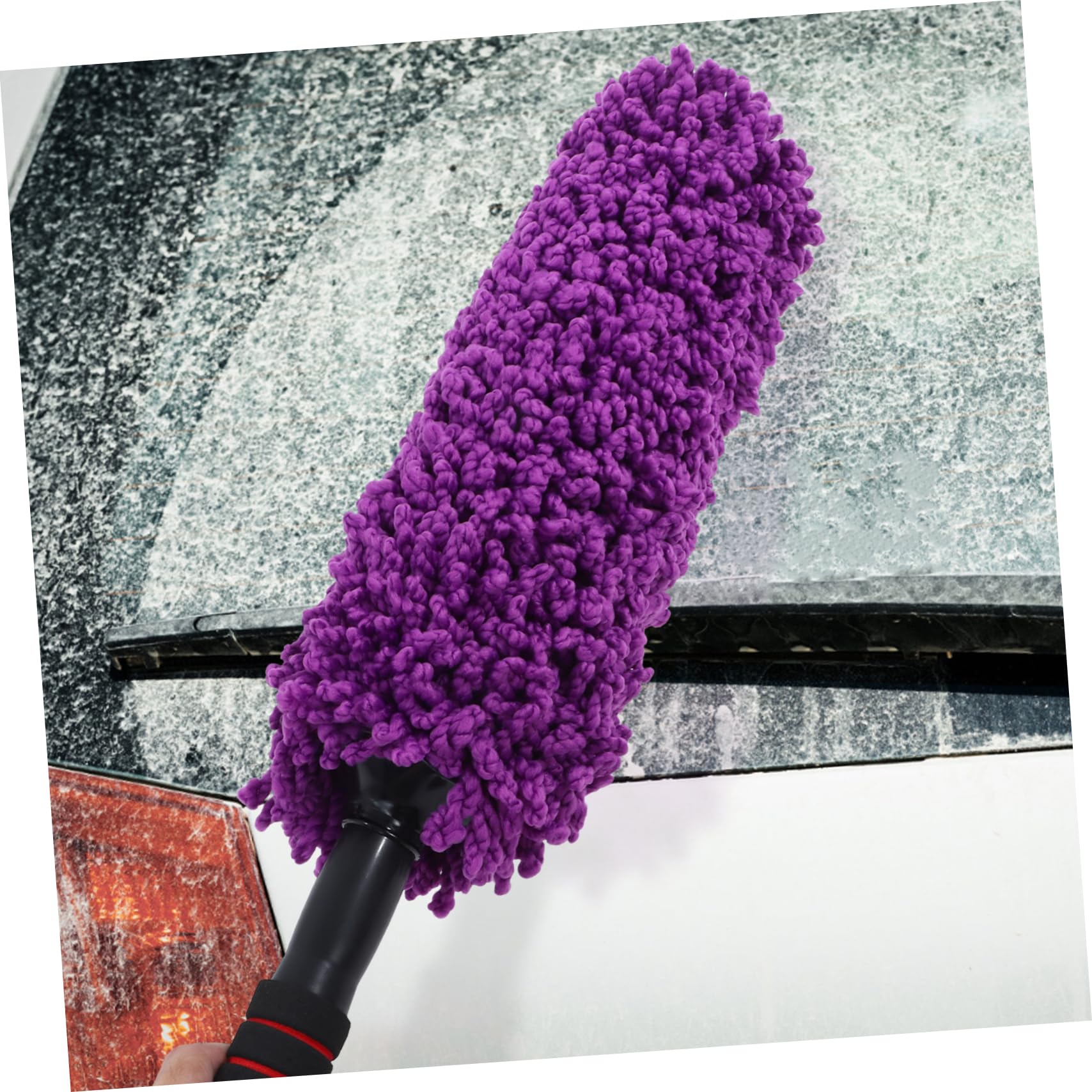 Alipis Cepillo Púrpura para Exterior Microfibra de Coche Limpieza