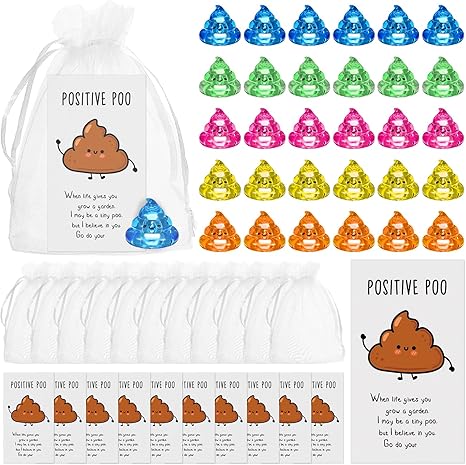 Amazon.com: Huwena 30 Sets Funny Poop Gifts Bulk Mini Resin Poop with ...