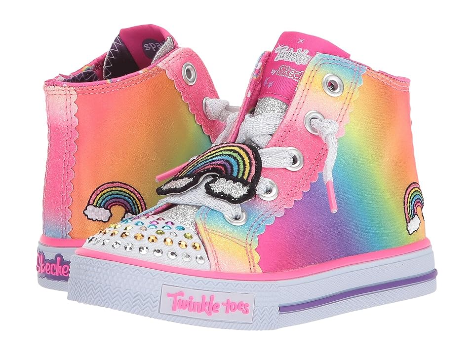 

SKECHERS KIDS Twinkle Toes: Shuffles - Patch Party 10868N Lights (Toddler/Little Kid) (Multi) Girls Shoes
