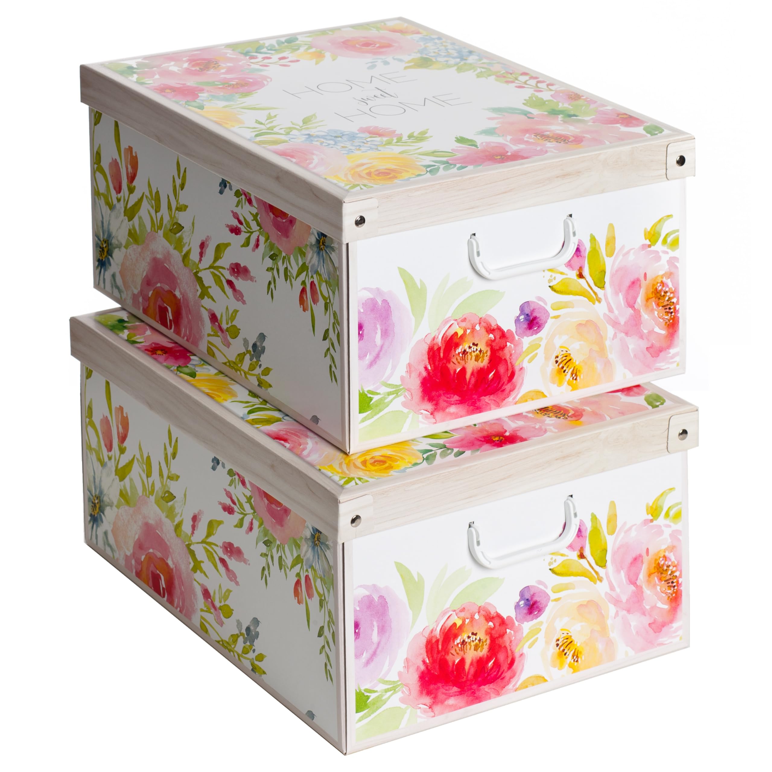 Scatole Organizer Per Armadio - Set 2 Pezzi In Cartone Resistente Con Stampa Gufetti, Ideali Per Cambio Stagione - Foto 9