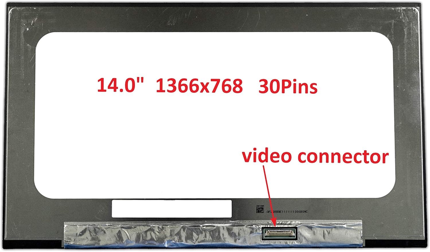 New LCD Replacement Screen HD 1366x768 (Non Touch) 14.0 Inch 30 Pin Matte for Dell Latitude 5400/5401/5410/5411 for Laptop/Display/Screen/LCD Application