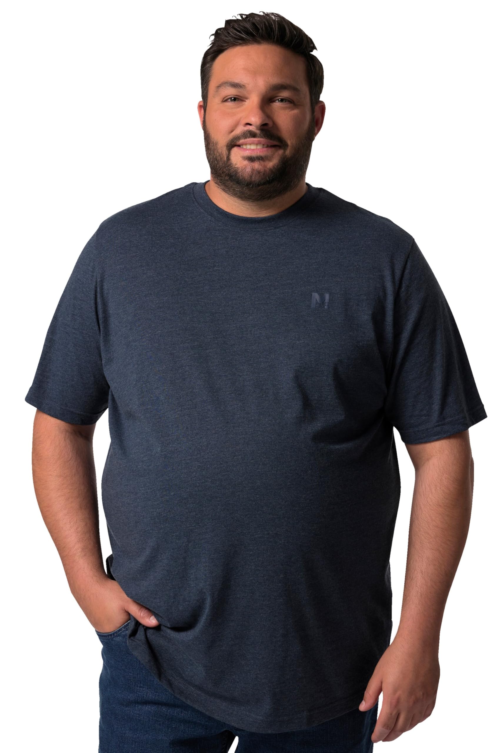 Men Plus Herren große Größen Übergrößen Menswear L-8XL T-Shirt, Basic, Halbarm, Rundhals 836276