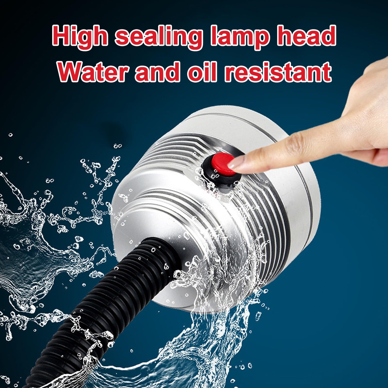 Attrezzatura Luminosa da Lavoro antideflagrante a 3W LED, Luce da Lavoro a 24V LED, Luce a Collo D'Oca Flessibile per l'illuminazione del banco del tornio della pressa a Trapano