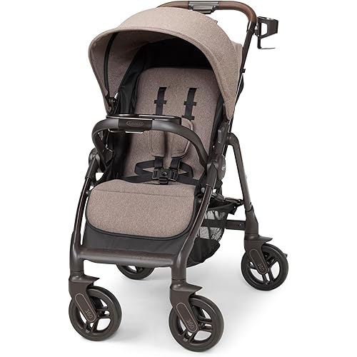 Graco Merge 360 Baby Stroller - Front and Rear 360-Degree Rotating Wheels Infant Stroller for Easy Gliding and Tight Turns, Quick 1-Button Push Folding Stroller, Great Gift for New Parents