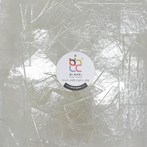 Miniatura 8 de Binari - Hojas de mosaico de vidrio de vitral, azulejos de mosaico de vidrio para manualidades. Varios colores y texturas (tono negro)