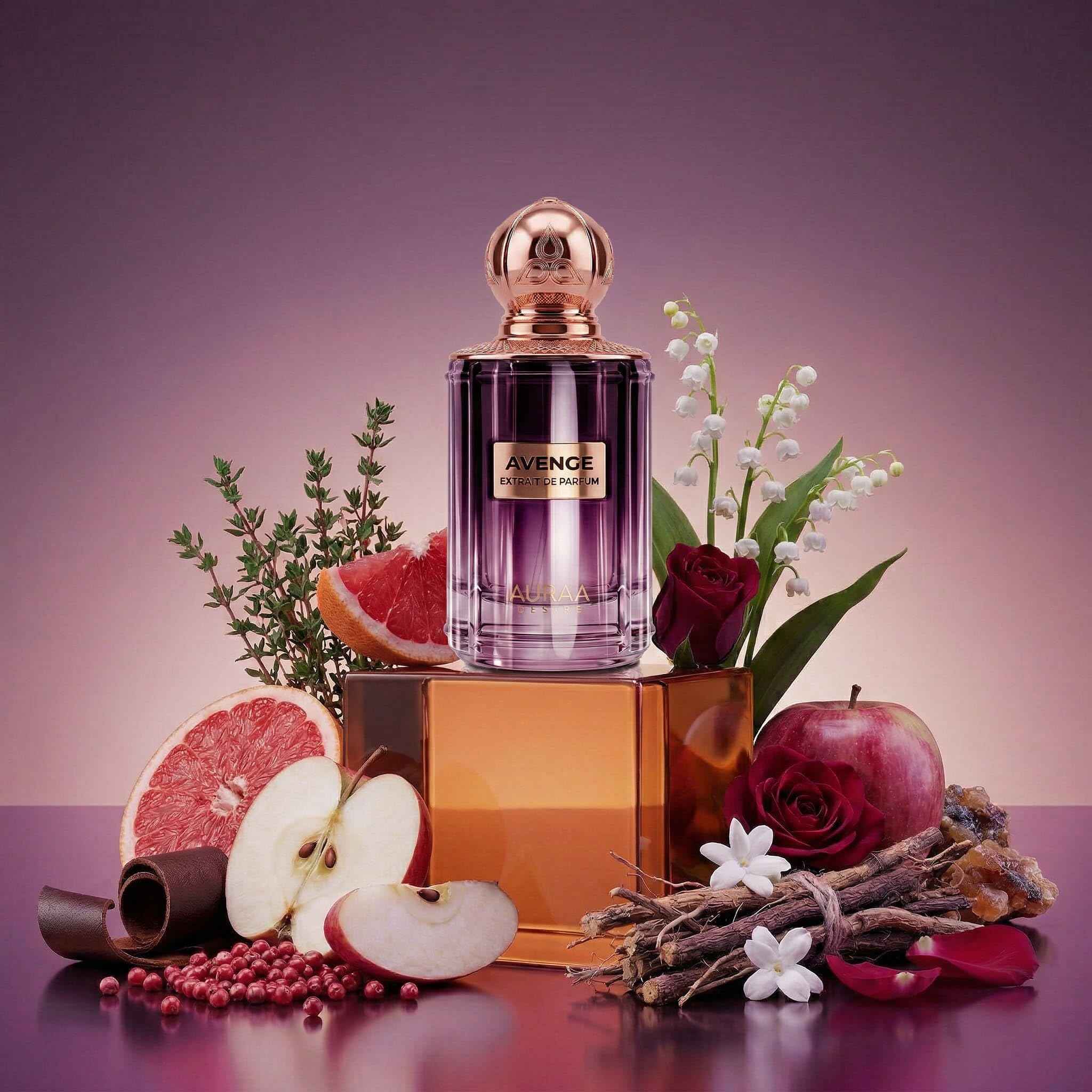Auraa Desire Avenge Extrait De Perfume 100ml di - Profumo Floreale Fruttato - Profumo Extrait per Uomo e Donna