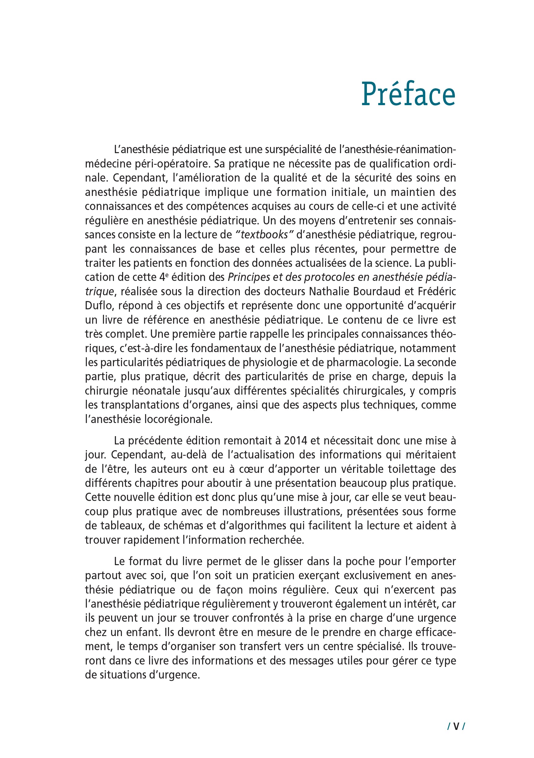 Principes et protocoles en anesthésie pédiatrique (4e édition): livre + application gratuite
