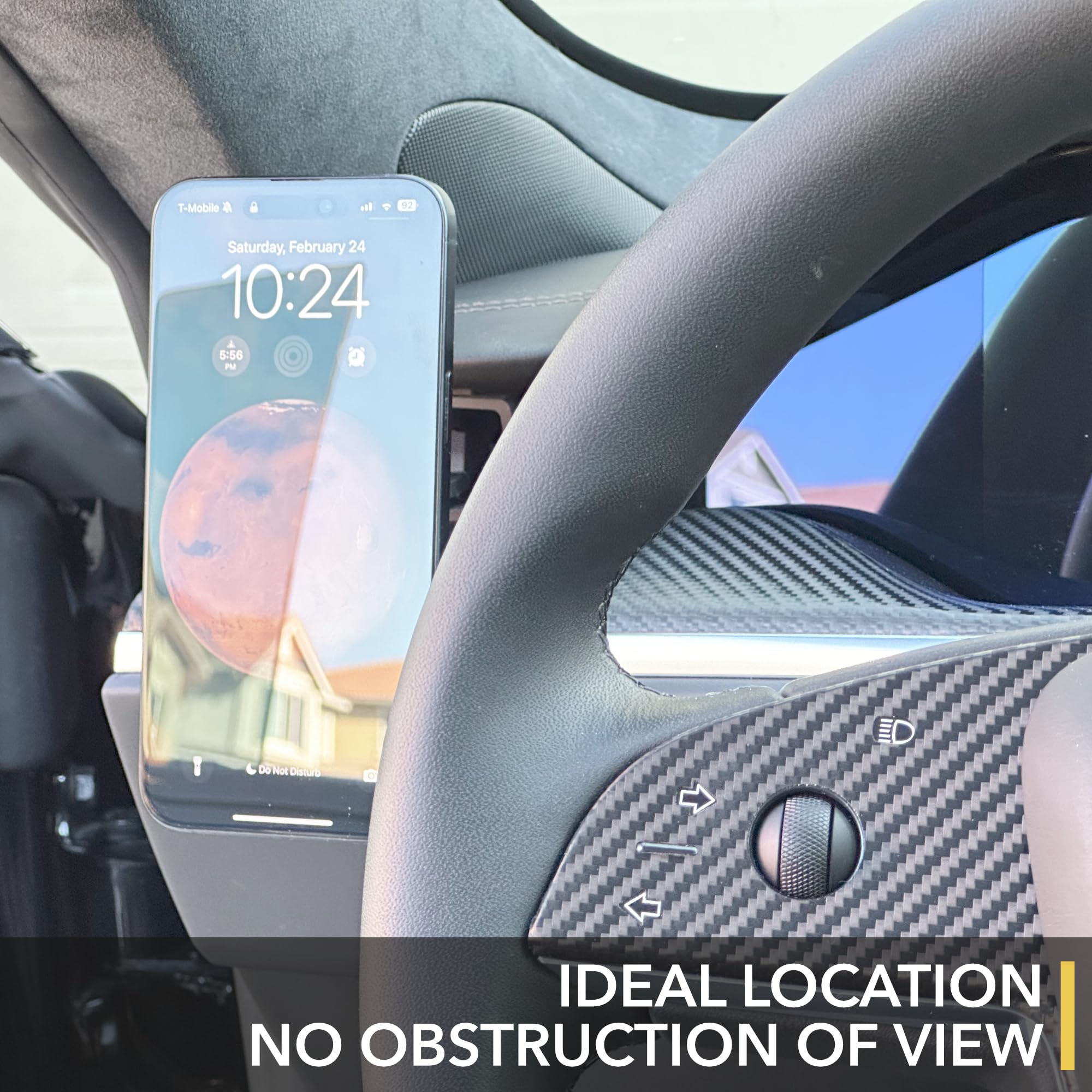 TWRAPS Dashboard Phone Mount For Rivian R1S & R1T, IPhone And Other