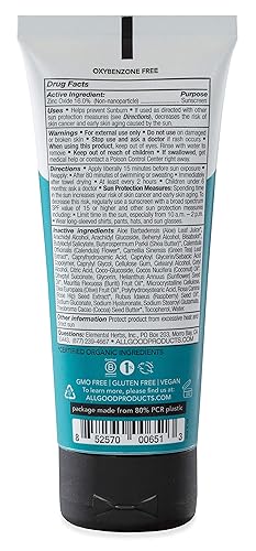 Miniatura 9 de All Good Sport - Loción de protección solar mineral  Apto para arrecifes de coral, resistente al agua y al sudor, cara y cuerpo, UVAUVB de amplio
