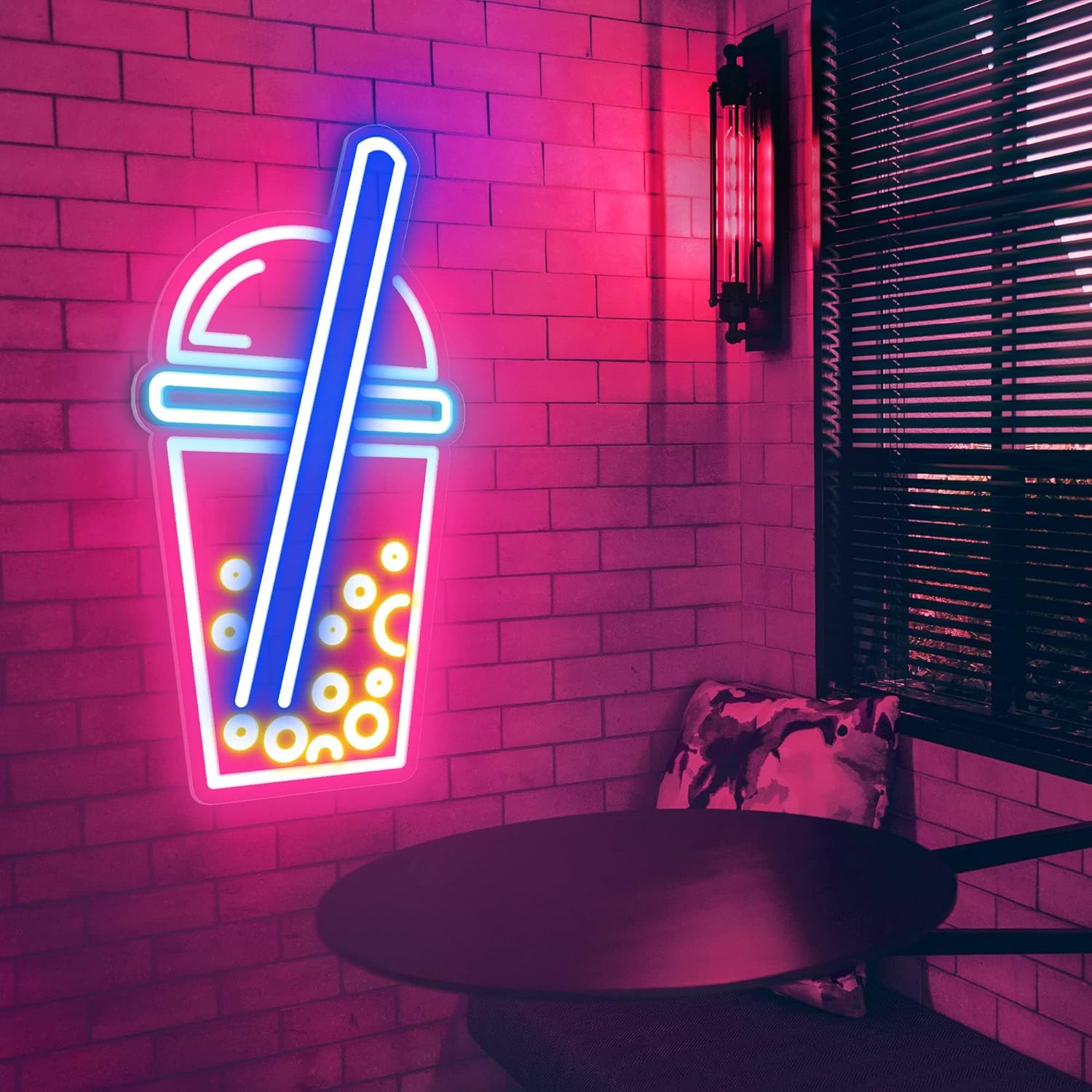 Boba Neon Sign Bubble Tea Drink Led Light Bubble Tea Neon