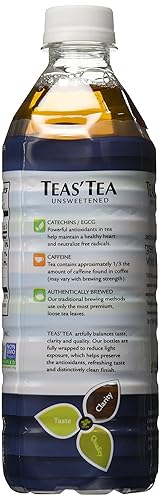 Vista 5 de Teas' Tea Verde sin azúcar + blanco, 16.9 onzas líquidas (paquete de 12)