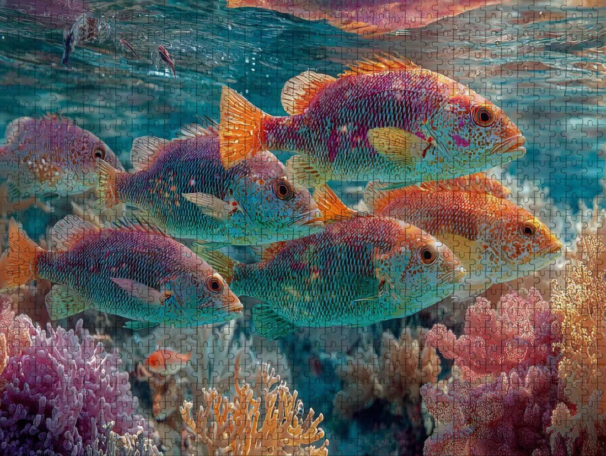 Faenar drewniane puzzle 2000 sztuk, puzzle z motywem oceanu dla dorosłych z pudełkiem 99 x 70 cm, łamigłówki, dla mężczyzn kobiet nastolatek, kreatywne gry logiczne, dekoracja domu prezent, F-6213