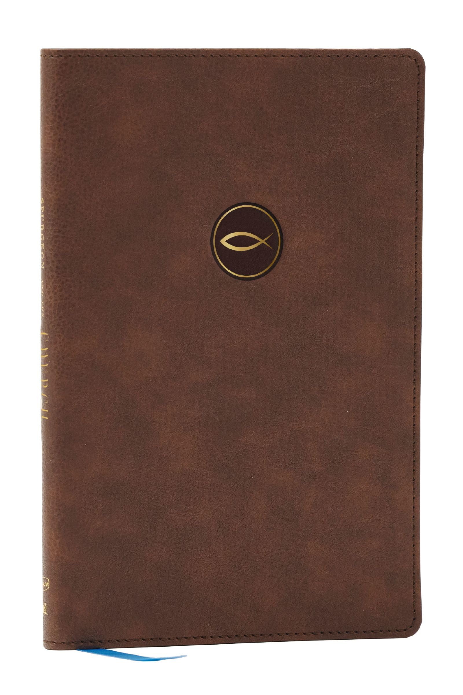 Spurgeon and the Church: Acts through Revelation with Devotions from Charles Spurgeon (NKJV, Brown Leathersoft, Comfort Print)