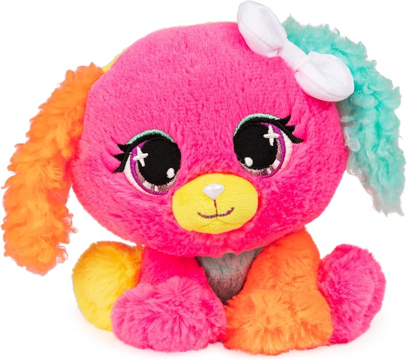 GUND P.Lushes Designer Fashion Pets Cyndi Pupowski Perro Premium Peluche Suave, Rosa y Naranja, 6"